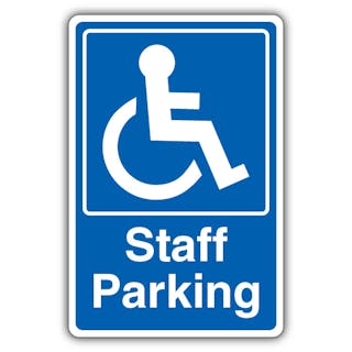 Staff Parking - Mandatory Disabled - Blue