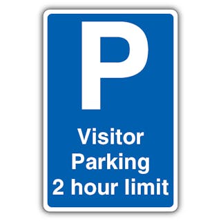 Visitor Parking 2 Hour Limit - Blue