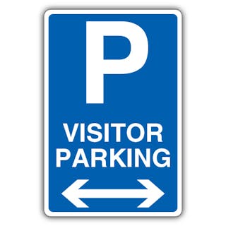 Visitor Parking - Mandatory Blue Parking - Blue Arrow Left/Right