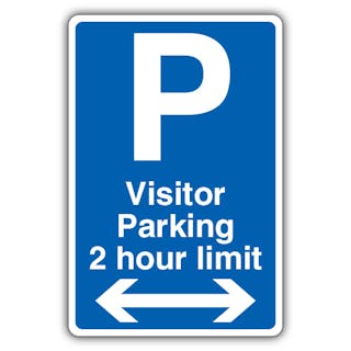 Visitor Parking 2 Hour Limit - Arrow Left/Right