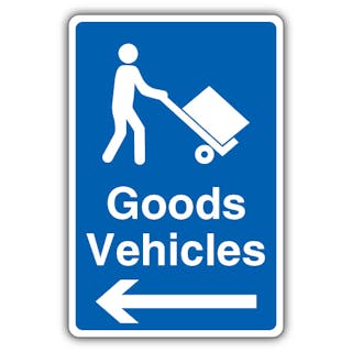 Goods Vehicles - Mandatory Loading Vehicle - Arrow Left