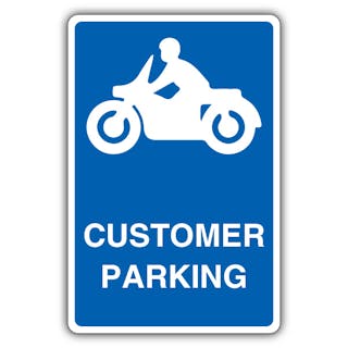 Customer Parking - Mandatory Motorcycle Parking - Blue