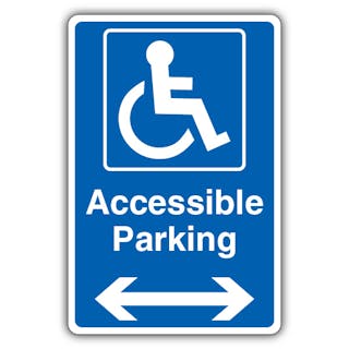 Accessible Parking - Blue Arrow Left/Right