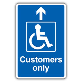 Customers Only - Mandatory Disabled - Arrow Up