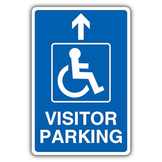 Visitor Parking - Mandatory Disabled - Arrow Up