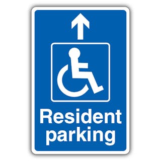Resident Parking - Mandatory Disabled - Arrow Up
