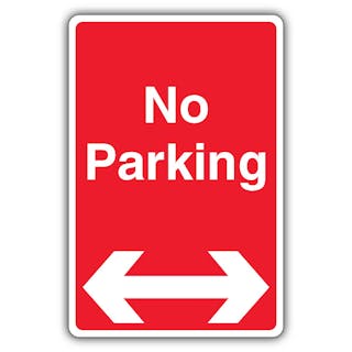 No Parking - Arrow Left/Right