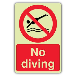 Photoluminescent No Diving