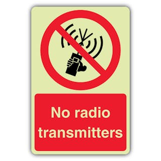 Photoluminescent No Radio Transmitters