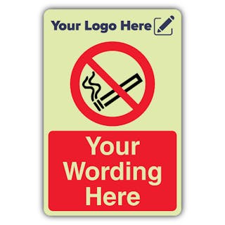 No Smoking - Portrait - Your Logo Here