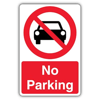 No Parking - Prohibition Symbol With Car
