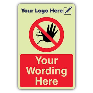 No Unauthorised Access - Portrait - Your Logo Here