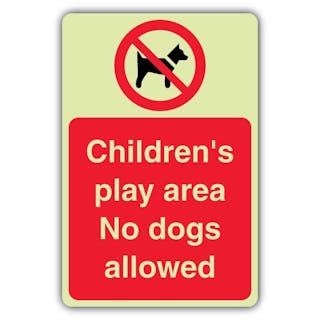 GloReflect Childern's Play Area - No Dogs Allowed