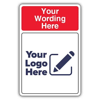 Custom Wording - Large Your Logo Here
