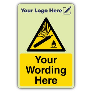 Compressed Gas - Portrait - Your Logo Here