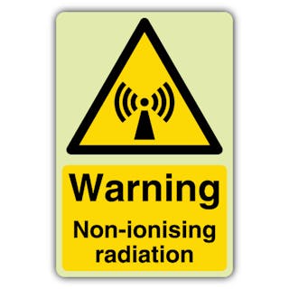 Photoluminescent Warning Non-Ionising Radiation