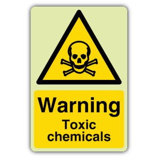 Photoluminescent Warning Toxic Chemicals 