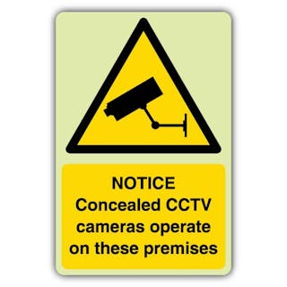 GloReflect Notice - Concealed CCTV Cameras Operate On These Premises