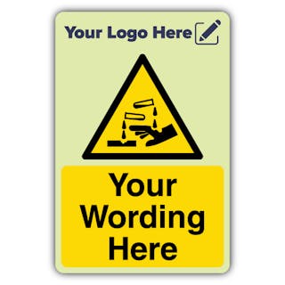 Warning Acid - Portrait - Your Logo Here