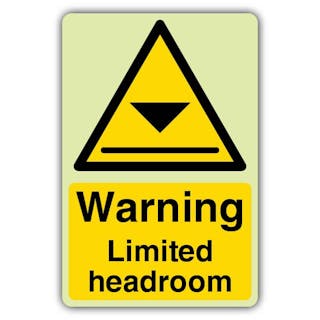 Photoluminescent Warning  Limited Headroom