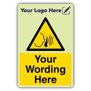 Warning Noise - Portrait - Your Logo Here