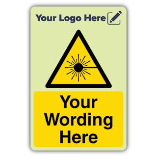 Laser Aperture - Portrait - Your Logo Here