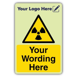 Radioactive Material - Portrait - Your Logo Here