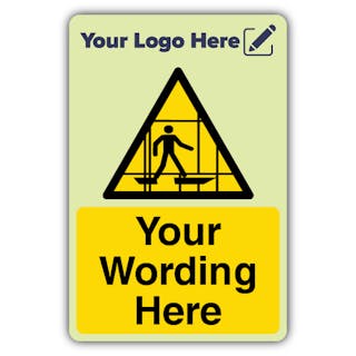 Scaffold Incomplete - Portrait - Your Logo Here