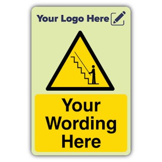 Steep Steps - Portrait - Your Logo Here