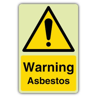 Photoluminescent Warning Asbestos