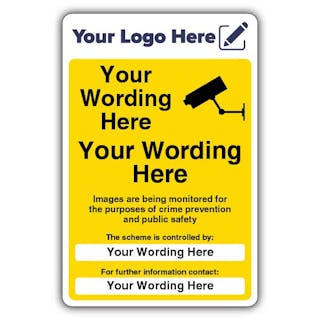 Custom Wording GDPR CCTV - Your Logo Here