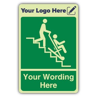 Evacuation Chair - Portrait - Your Logo Here