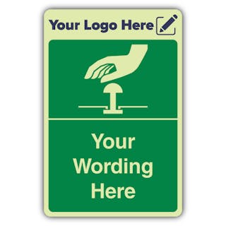 Emergency Stop - Portrait - Your Logo Here