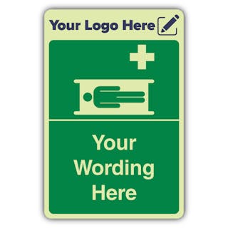 Emergency Stretcher - Portrait - Your Logo Here