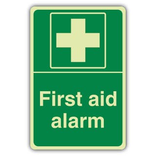 Photoluminescent First Aid Alarm