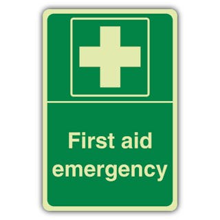 Photoluminescent First Aid Emergency