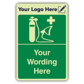 Oxygen Resuscitator - Portrait - Your Logo Here