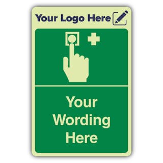 Emergency Call Point - Portrait - Your Logo Here
