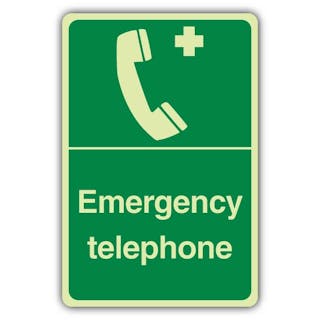 Photoluminescent Emergency Telephone