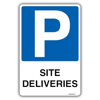 Site Deliveries - Mandatory Blue Parking 
