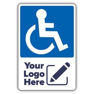 Large Disabled Parking Icon - Your Logo Here