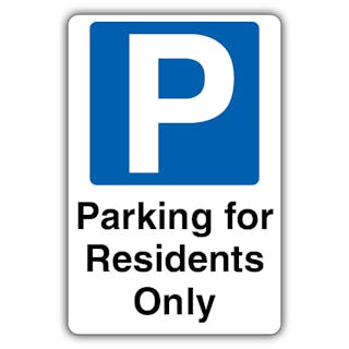 Parking For Residents Only