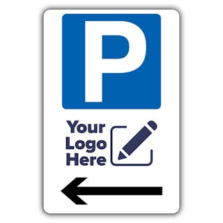 Large Parking Icon Arrow Left - Your Logo Here
