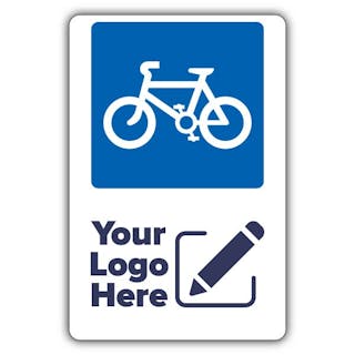 Large Bicycle Parking Icon - Large Your Logo Here