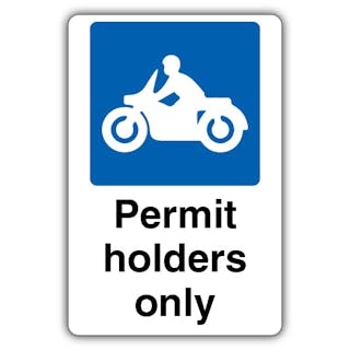 Permit Holders Only - Motorcycle Parking