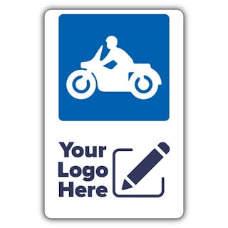 Large Motorbike Parking Icon - Large Your Logo Here