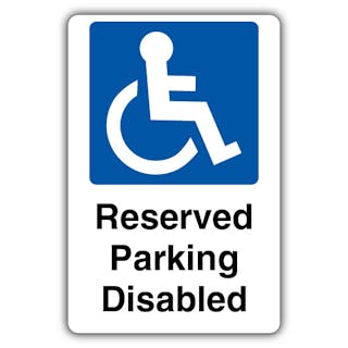 Reserved Parking - Disabled