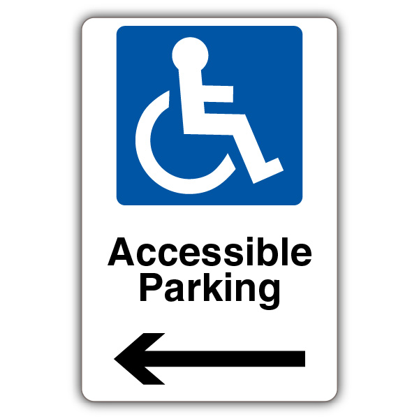 Accessible Parking Arrow Left Disabled Parking Yourparkingsign 6938