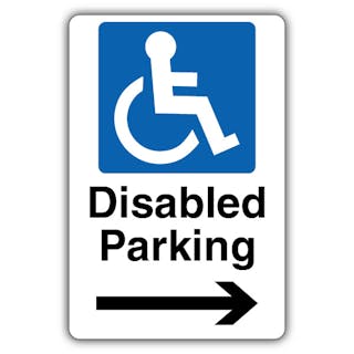 Disabled Parking - Arrow Right