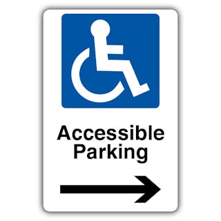 Accessible Parking - Arrow Right